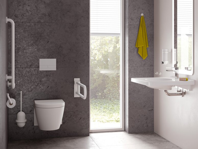 © HEWI Barrierefreies Bad Signalweiß matt 